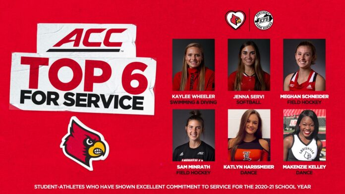 Student-athletes who have shown excellent commitment to service for the 2020-21 school year.
