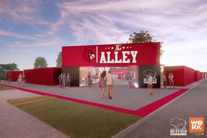 The Alley, an area aimed at enhancing UofL Football fans' experiences at Cardinal Stadium, will be open in time for the Sept. 11 home opener.