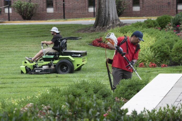 Over the last decade, Physical Plant has reduced the university's carbon footprint by replacing its fleet of gasoline-powered equipment with carbon neutral alternatives fueled by batteries and propane.