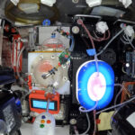 Glovebox containing the surgical fluid management systems in flight aboard Virgin Galactic’s VSS Unity SpaceShipTwo