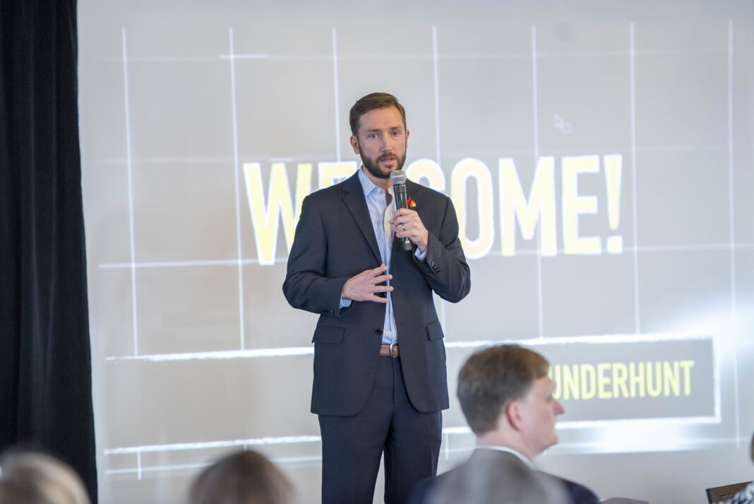 UofL Associate Vice President for Research and Innovation Will Metcalf will lead UofL New Ventures, a new office charged with supporting university research-backed startups. Metcalf is shown at UofL's FounderHunt, an innovative reverse startup pitch competition, in 2019.