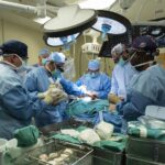 Cardiothoracic surgeons with UofL Health – Jewish Hospital and the University of Louisville performed the world’s first Aeson® bioprosthetic total artificial heart implantation in a female patient on Sept. 14, 2021. Photo by UofL Health.