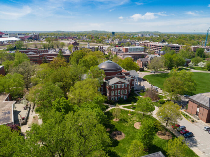 Belknap campus from above