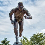 Lenny Lyles Statue outside of Cardinal Park.