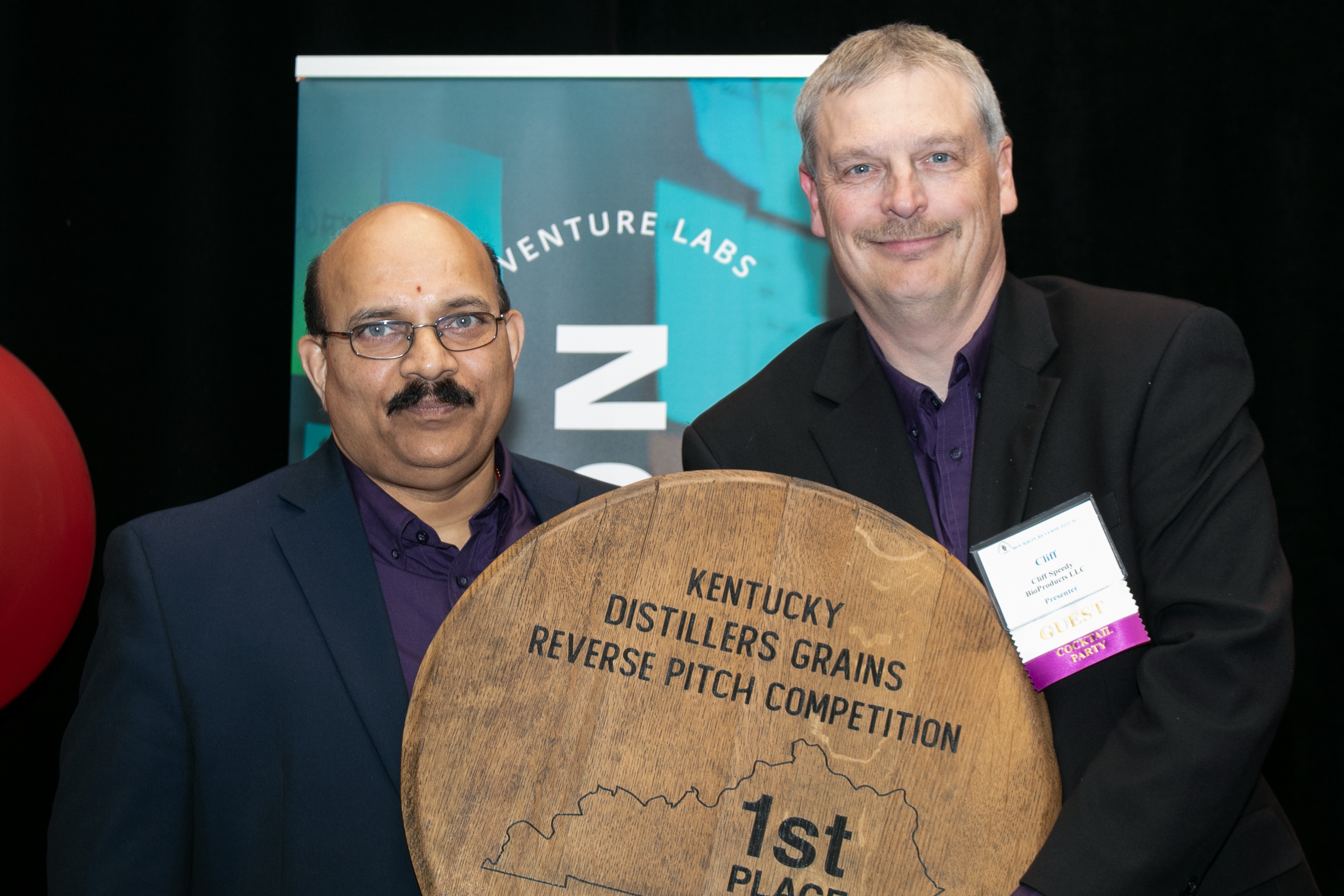 BioProducts, a UofL startup based on research-born technology for reusing spent distillers' grain, has won a bourbon sustainability pitch competition.