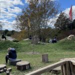 Elementary education students explored the Playcosystem at Bernheim Forest as part of a science methods class