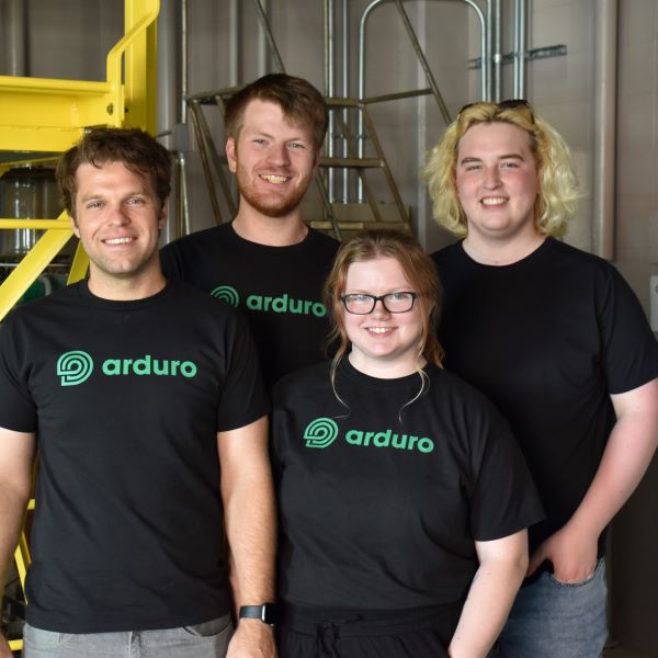 Arduro_SpdAlums Three recent Chemical Engineering alums and one current Speed School student are playing a critical role in a company created from their research, called Arduro Sustainable Rubber company.