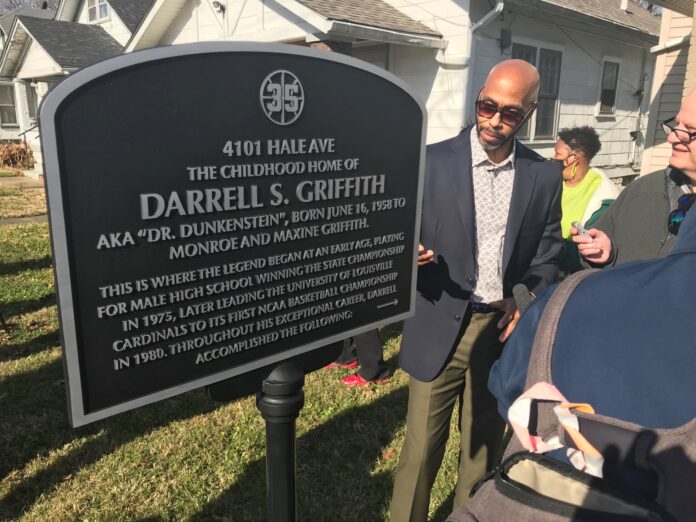 Hale Avenue, from Cecil to S. 40th St. in the Chickasaw neighborhood, has been renamed “Darrell Griffith Avenue” after the Louisville Basketball legend.