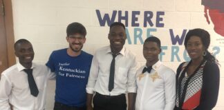 Victory Osezua works with refugee youth in Louisville.