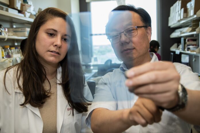 Study authors Anne Geller, left, and Jun Yan