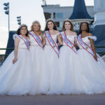 UofL students Nancy Ngo (far left) and Jimi Porter (far right) have been named to the 2022 Kentucky Derby Festival Royal Court.