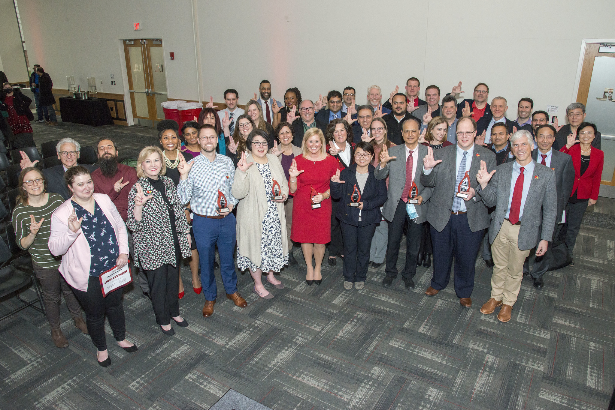 More than 90 faculty and staff were honored at the inaugural UofL Research and Scholarship Awards on March 29, 2022.