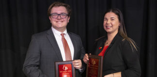 Amalia Gamez Guerra and Eli Cooper have been named the 2022 Cardinal Award winners for their service on and off campus.