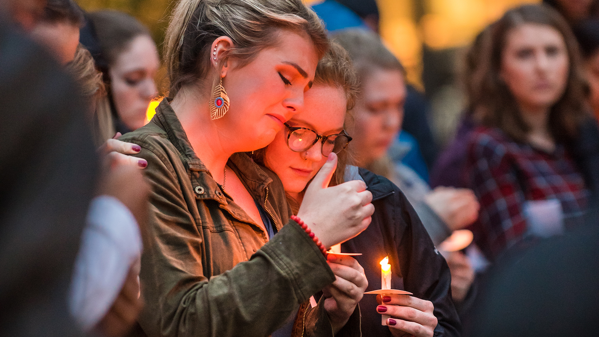 Candlelight vigil at a previous Take Back the Night event