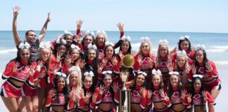 UofL's All-Girl Cheerleading Squad won its eighth consecutive NDA/NCA Collegiate Championship last week.