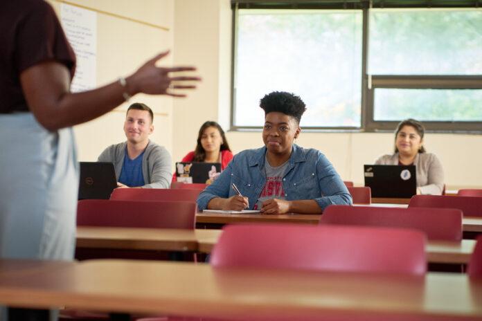 Students in class at the College of Education and Human Development