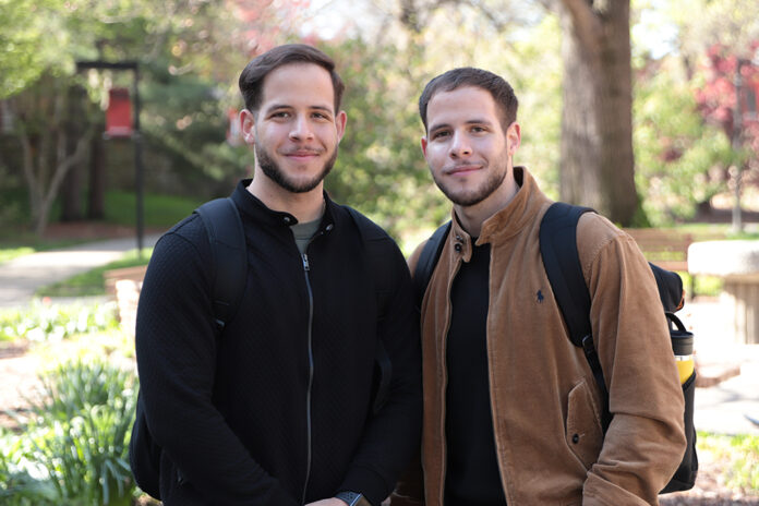 Damian Brunelis Fuentes (left) and his twin, Dariel Fuentes. Photo by Ashly N. Cecil