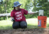 UofL student Chelsea Erbacher works at the site.