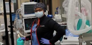 Brandie Berry is a certified registered nurse anesthetist at UofL Health - Mary & Elizabeth Hospital in Louisville. A new program made possible by a collaboration of the UofL School of Nursing and UofL Health will be the first in Louisville to educate and train CRNAs.