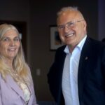 Susan Harkema and Yury Gerasimenko, recipient of the first Susan J. Harkema Pediatric NeuroRecovery Research Award. Photo courtesy CJ Levy.