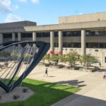 Health Sciences Center courtyard