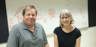 Steve Skaggs and Leslie Friesen are both retiring from the graphic design department.