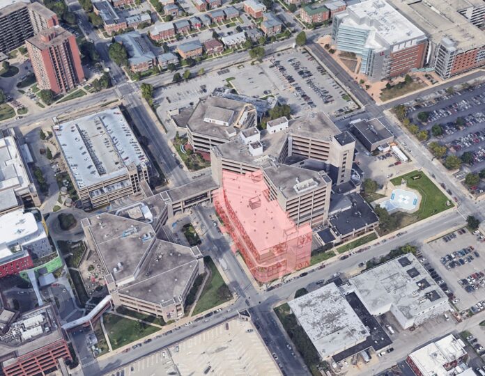UofL Hospital aerial view