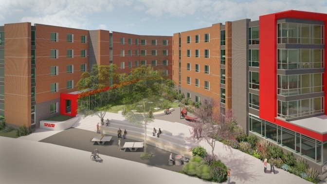 Rendering of the New Residence Hall