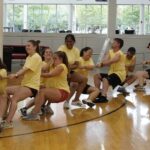 Medical students engage in tug-of-war during the 2022 College Cup