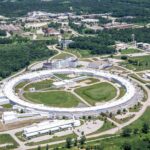 Aerial photo of the Advanced Photon Source at the Argonne National Laboratory near Chicago. Photo courtesy Argonne National Laboratory.