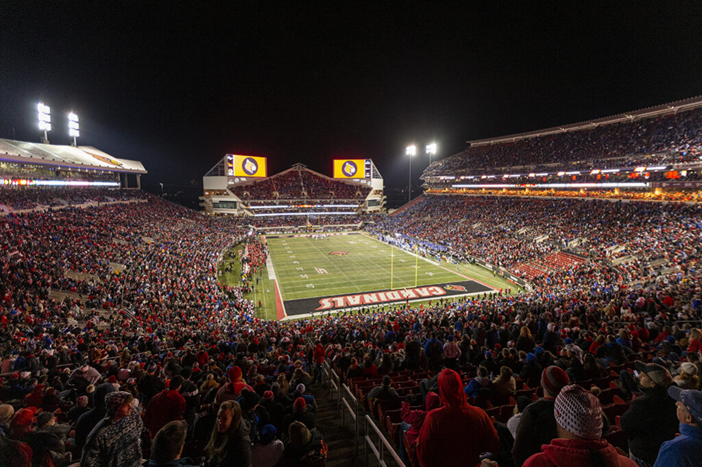 Cardinal Football home opener will include new stadium features, Michael  Bush jersey celebration