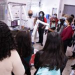 Students meet robots at UofL’s Louisville Automation and Robotics Research Institute during a summer open house