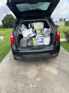 Chelsea Miceli delivered supplies to flood victims in Eastern Kentucky