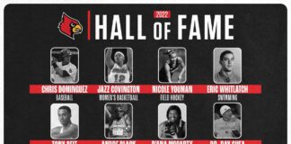 The 2022 UofL Athletics Hall of Fame inductees.