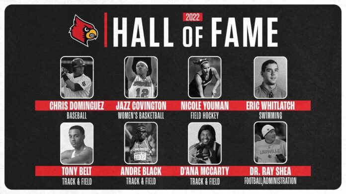 The 2022 UofL Athletics Hall of Fame inductees.