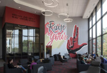 Raise Your L art located within the Student Activities Center.