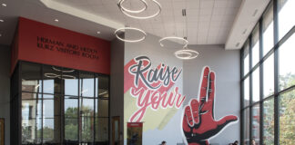 Raise Your L art located within the Student Activities Center.