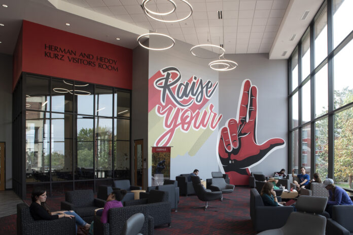 Raise Your L art located within the Student Activities Center.