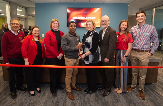 cel opening The University of Louisville celebrated the opening of its new Center for Engaged Learning October 18, 2022.