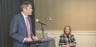 UofL Athletic Director Josh Heird and Interim President Lori Stewart Gonzalez addressed media following the NCAA announcement.