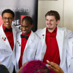 Central High School juniors in the Pre-Medical Magnet Program received white coats at the UofL School of Medicine on Feb. 26.