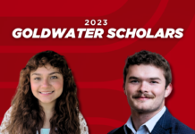 2023 Goldwater Scholars Madeline Martinez and Klemmer Nicodemus