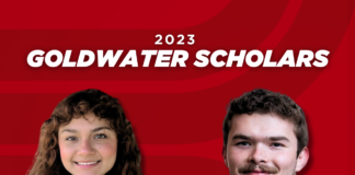 2023 Goldwater Scholars Madeline Martinez and Klemmer Nicodemus