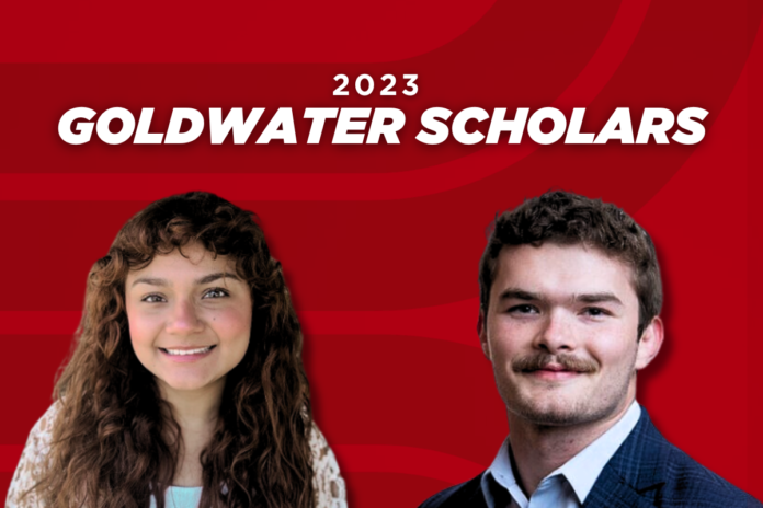 2023 Goldwater Scholars Madeline Martinez and Klemmer Nicodemus