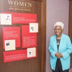 In a 2022 visit to Louisville with her daughters, Alleyne toured the UofL School of Medicine and met with Dean Toni Ganzel, faculty, staff and medical students.