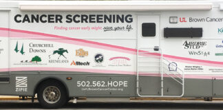 Horses and Hope Cancer Screening Van operated by the UofL Health – Brown Cancer Center. Photo credit: Kentucky Cancer Program