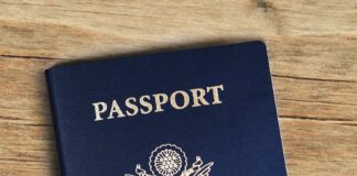 photo of a U.S. passport cover