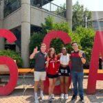 From left to right: Sawyer Depp, Katie Hayde, Angel Okorie and Alex Reynolds