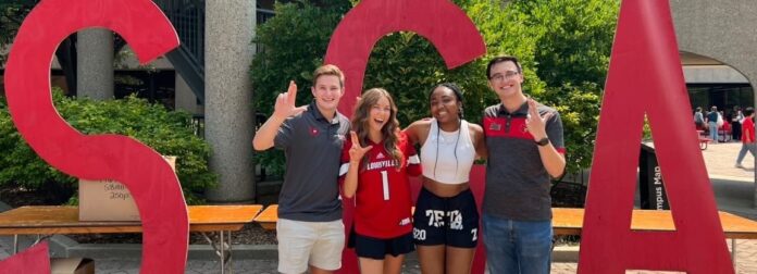 From left to right: Sawyer Depp, Katie Hayde, Angel Okorie and Alex Reynolds