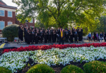 The Collegiate Chorale singing at the inauguration ceremony.